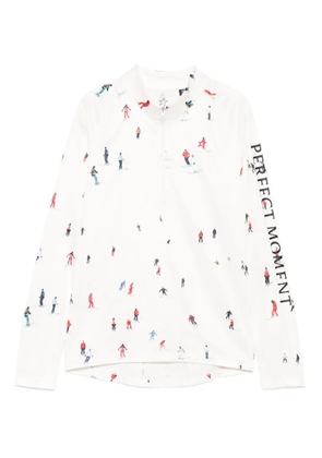 Perfect Moment printed top - Neutrals