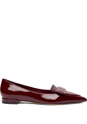Stuart Weitzman Sovinnie pointed ballet flat - Red