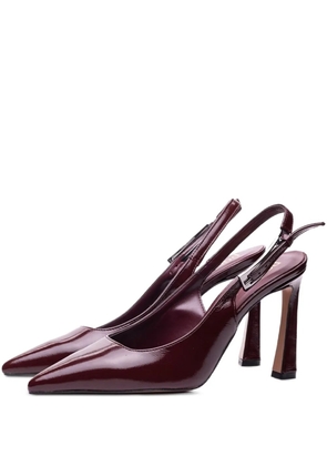 Poche Paris pointed-toe slingback pumps - Red