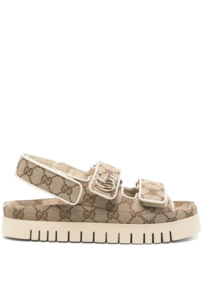 Gucci GG-motif sandals - Brown