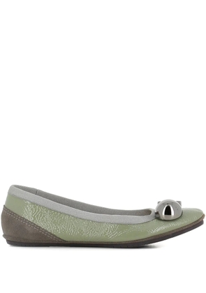 Dove Nuotano Gli Squali Becky appliqué ballet flats - Green