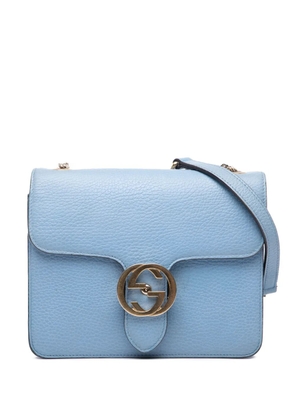 Gucci Pre-Owned 2000-2015 Small Dollar Calfskin Interlocking G crossbody bag - Blue
