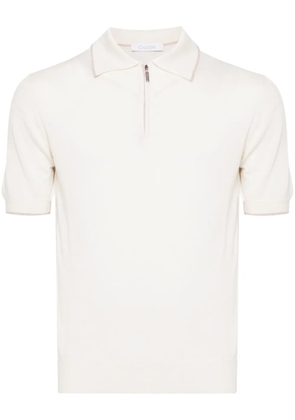 Cruciani knitted polo shirt - Neutrals