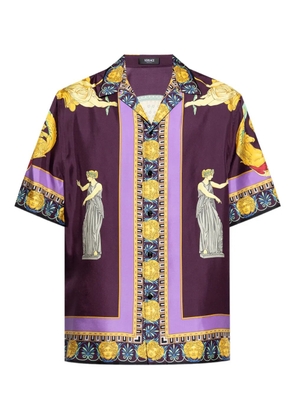 Versace silk print shirt - Purple