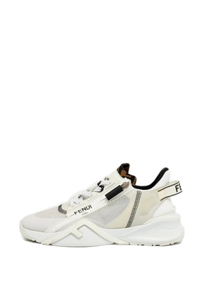 Fendi Pre-Owned zip-fastening sneakers - White