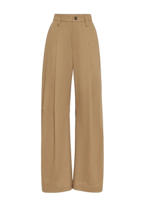 Brunello Cucinelli cotton trousers - Brown