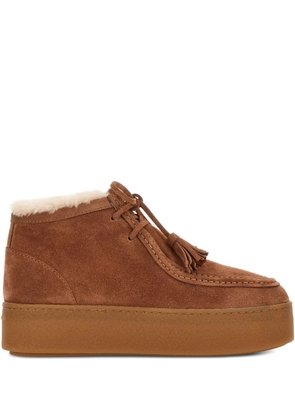 Hogan suede boots - Brown
