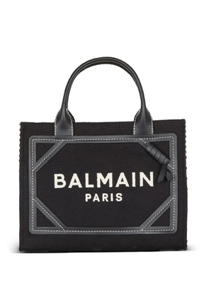 Balmain B-Army logo-embroidered tote bag - Black