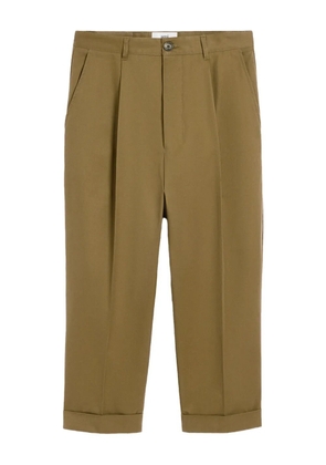 AMI Paris cotton oversized carrot trousers - Green