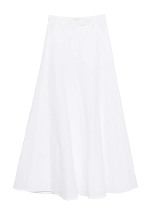 Brunello Cucinelli flared maxi skirt - White