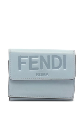 Fendi Pre-Owned logo-debossed leather wallet - Blue