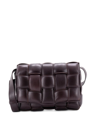 Bottega Veneta Pre-Owned Cassette Padded Maxi Intrecciato Leather Small crossbody bag - Purple