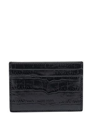 TOM FORD crocodile-effect cardholder - Black