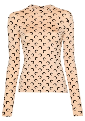 Marine Serre Crescent Moon top - Neutrals