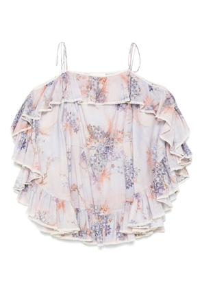 ZIMMERMANN cotton mini dress - Purple