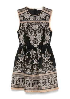 ZIMMERMANN Balance peplum mini dress - Black