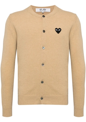 Comme Des Garçons Play wool cardigan - Neutrals