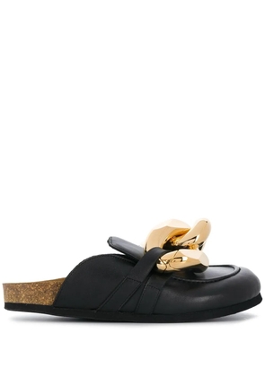 JW Anderson Chain loafer mules - Black