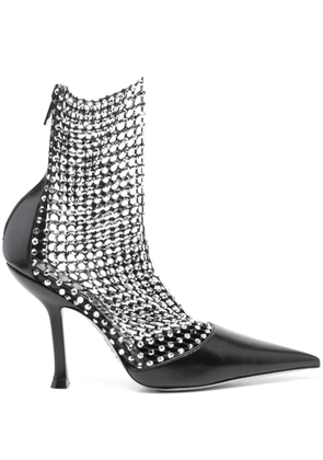 René Caovilla 105mm crystal-embellished pumps - Black