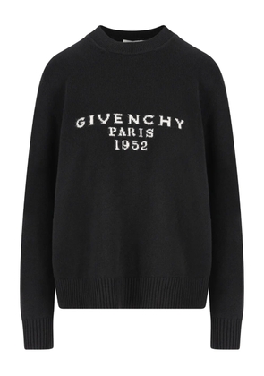 Givenchy logo-intarsia sweater - Black