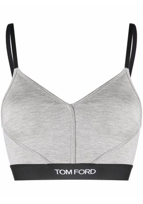 TOM FORD stretch-modal crop top - Grey