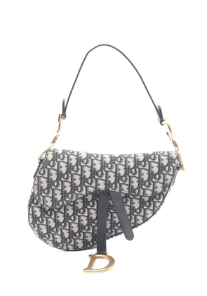 Christian Dior Pre-Owned 2010s Oblique saddle handbag - Blue