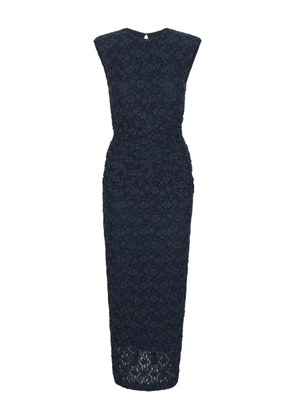 ROTATE BIRGER CHRISTENSEN floral-lace midi dress - Blue
