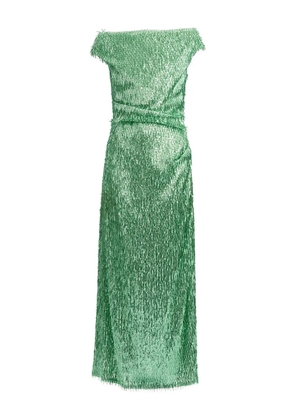ERDEM sequinned midi dress - Green