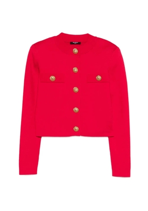 Balmain button boxy cardigan - Pink