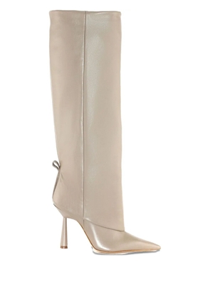 GIABORGHINI 110mm Ros31 knee-high boots - Neutrals