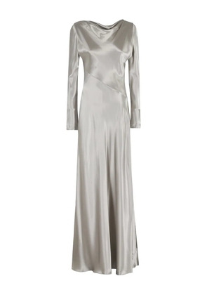 Alberta Ferretti bias-cut maxi dress - Grey