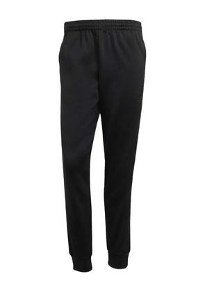 adidas logo-embroidered trackpants - Black / Black