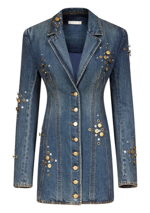 AREA button-embellished dress - Blue