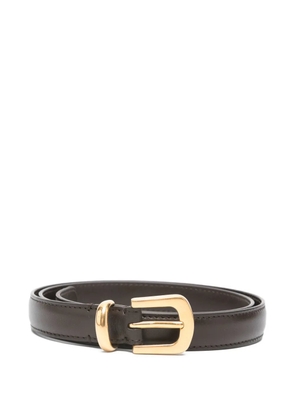 The Row gold-tone buckle belt - Brown