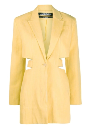 Jacquemus La robe Bari blazer minidress - Yellow