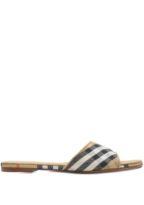 Burberry Sloane check-pattern sandals - Neutrals