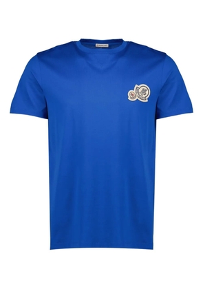 Moncler logo-patch t-shirt - Blue