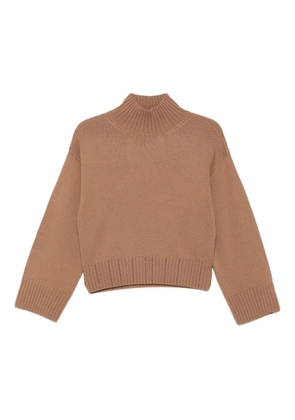 Fabiana Filippi high-neck wool sweater - Brown