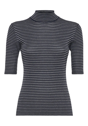 Brunello Cucinelli striped lightweight sweater - Black