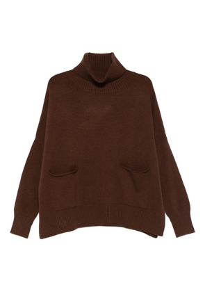 Ma'ry'ya roll-neck sweater - Brown