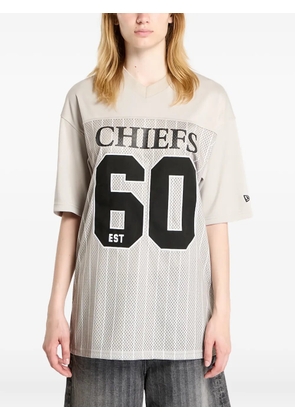 NEW ERA CAP pinstripe jersey T-shirt - Neutrals