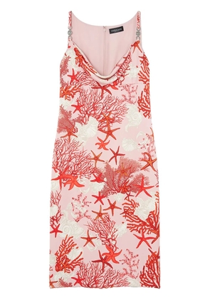 Versace Barocco Sea silk slip dress - Pink