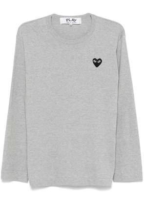 Comme Des Garçons Play heart-patch T-shirt - Grey