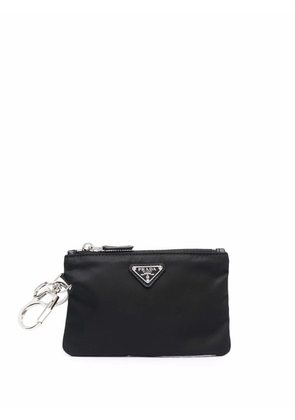 Prada triangle-logo pouch - Black