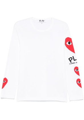 Comme Des Garçons Play heart-print T-shirt - White