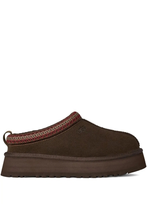 UGG braided-trim platform slippers - Brown