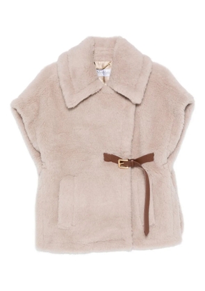 Max Mara belted-waist coat - Neutrals