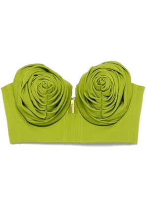Jean Paul Gaultier conical-cup crop top - Green