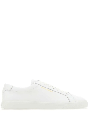 Saint Laurent Andy leather sneakers - White