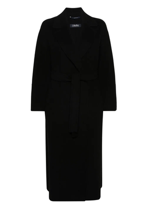 'S Max Mara belted wool trench coat - Black